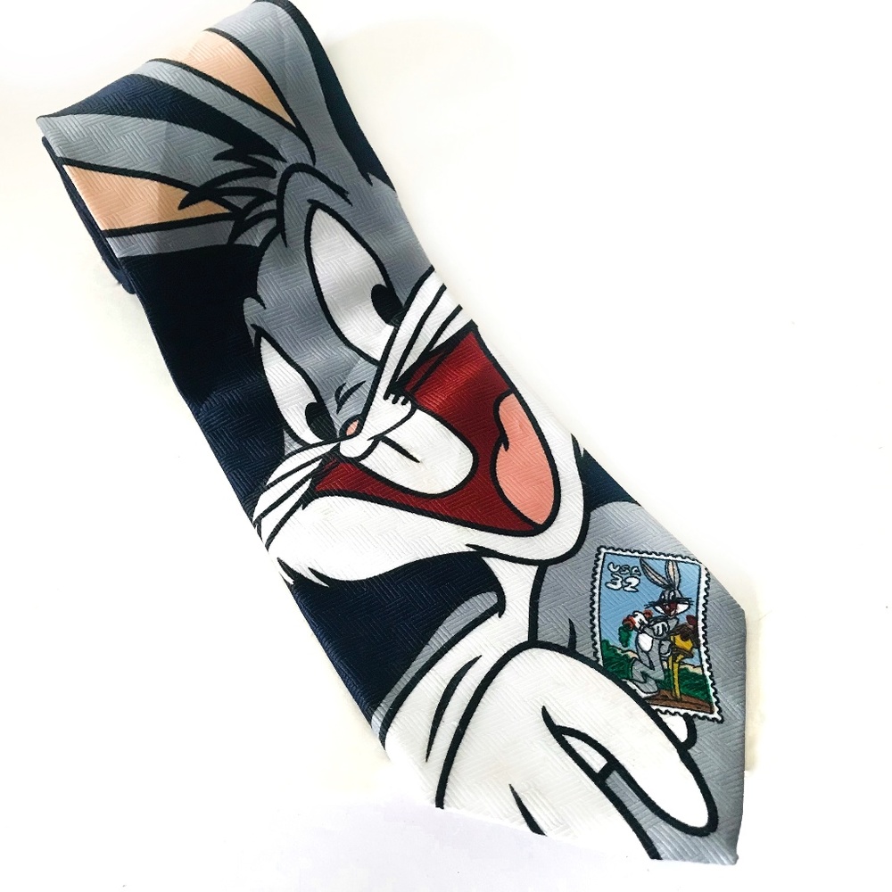 Looney Tunes Bugs Bunny Stamp Collection Tie 1997